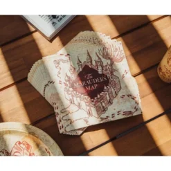 Silver Buffalo Harry Potter Marauder's Map 60-Piece Party Tableware Set | Cups, Plates, Napkins -Anagram Shop GUEST a988d8db 70af 42c9 9c58 23d07d3fd773