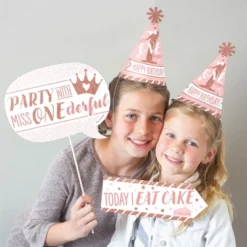 Big Dot Of Happiness 1st Birthday Little Miss Onederful - Girl First Happy Birthday Party Supplies Kit - Ready To Party Pack - 8 Guests -Anagram Shop GUEST a99e29fb ef15 479f 9ef9 dc6af172a8c3