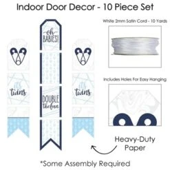 Big Dot Of Happiness It's Twin Boys - Hanging Vertical Paper Door Banners - Blue Twins Baby Shower Wall Decoration Kit - Indoor Door Decor 7 Big Dot Of Happiness It's Twin Boys - Hanging Vertical Paper Door Banners - Blue Twins Baby Shower Wall Decoration Kit - Indoor Door Decor -Anagram Shop GUEST a9ecf3d4 dbe9 4261 9de7 7536405ff9a8