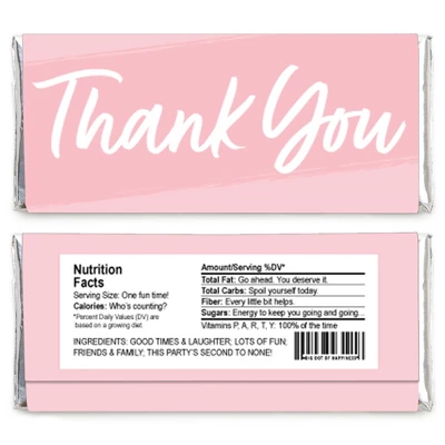 Big Dot Of Happiness Pink Elegantly Simple - Candy Bar Wrapper Guest Party Favors - Set Of 24 1 Big Dot Of Happiness Pink Elegantly Simple - Candy Bar Wrapper Guest Party Favors - Set Of 24
