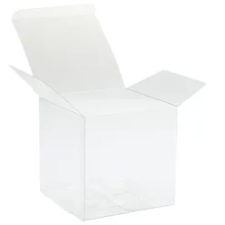 Juvale 30-Pack 5x5x5 Clear Gift Boxes For Wedding Party Favors, Bridal And Baby Showers, Birthdays, Ornament, Treat, Dessert, Candy -Anagram Shop GUEST ab681f6d 0456 432f 8b05 c072a3117d5f