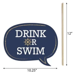 Big Dot Of Happiness Funny Last Sail Before The Veil - Nautical Bridal Shower And Bachelorette Party Photo Booth Props Kit - 10 Piece -Anagram Shop GUEST ab920318 3689 4b70 8efe 9428df816a31