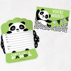 Big Dot Of Happiness Party Like A Panda Bear - Fill-In Cards - Baby Shower Or Birthday Party Fold And Send Invitations - Set Of 8 -Anagram Shop GUEST abd18b2f efaf 4585 bfd5 ac62e9a2786f