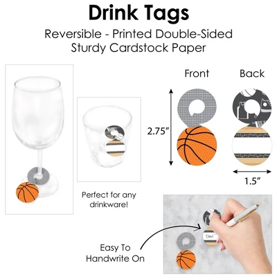 Big Dot Of Happiness Nothin’ But Net - Basketball - Baby Shower Or Birthday Party Paper Charger & Table Decorations Chargerific Kit For 8 4 Big Dot Of Happiness Nothin’ But Net - Basketball - Baby Shower Or Birthday Party Paper Charger & Table Decorations Chargerific Kit For 8 - Image 4