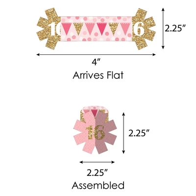 Big Dot Of Happiness Sweet 16 - 16th Birthday Party Paper Napkin Holder - Napkin Rings - Set Of 24 6 Big Dot Of Happiness Sweet 16 - 16th Birthday Party Paper Napkin Holder - Napkin Rings - Set Of 24 - Image 6