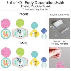 Big Dot Of Happiness Whole Llama Fun - Llama Fiesta Baby Shower Or Birthday Party Hanging Decor - Party Decoration Swirls - Set Of 40 9 Big Dot Of Happiness Whole Llama Fun - Llama Fiesta Baby Shower Or Birthday Party Hanging Decor - Party Decoration Swirls - Set Of 40 -Anagram Shop GUEST af634bdb 943f 48fb 94f6 ae415d77e36e