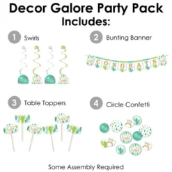 Big Dot Of Happiness Final Fiesta - Last Fiesta Bachelorette Party Supplies Decoration Kit - Decor Galore Party Pack - 51 Pieces