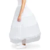 Sparkle And Bash White 28-Inch 3 Hoop Petticoat Skirt Underskirt For Wedding Dress
