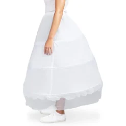 Sparkle And Bash White 28-Inch 3 Hoop Petticoat Skirt Underskirt For Wedding Dress