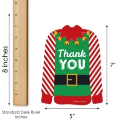 Big Dot Of Happiness Ugly Sweater - Shaped Thank You Cards - Holiday And Christmas Party Shaped Thank You Cards With Envelopes - Set Of 12 -Anagram Shop GUEST b0fed212 6843 4d9c b9f6 a52e89799905