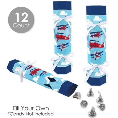 Big Dot Of Happiness Taking Flight - Airplane - No Snap Vintage Plane Baby Shower Or Birthday Party Table Favors - DIY Cracker Boxes - Set Of 12 2 Big Dot Of Happiness Taking Flight - Airplane - No Snap Vintage Plane Baby Shower Or Birthday Party Table Favors - DIY Cracker Boxes - Set Of 12 - Image 2