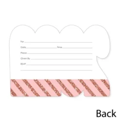 Big Dot Of Happiness Rose Gold Grad - Shaped Fill-In Invitations - 2023 Graduation Party Invitation Cards With Envelopes - Set Of 12 -Anagram Shop GUEST b177e9c3 4fb4 40d3 9967 91e2158ac437