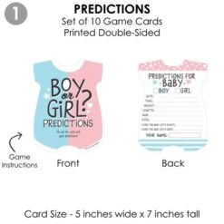 Big Dot Of Happiness Baby Gender Reveal - 4 Team Boy Or Girl Party Games - 10 Cards Each - Gamerific Bundle -Anagram Shop GUEST b2c72f29 fa8e 4ad1 9b1e 531997436f8b
