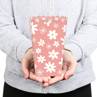 Big Dot Of Happiness Pink Daisy Flowers - Floral Party Favor Popcorn Treat Boxes - Set Of 12 3 Big Dot Of Happiness Pink Daisy Flowers - Floral Party Favor Popcorn Treat Boxes - Set Of 12 - Image 3