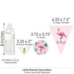 Big Dot Of Happiness Pink Flamingo - Party Like A Pineapple - Baby Shower Letter Banner Decoration - 36 Banner Cutouts And Baby Shower Banner Letters -Anagram Shop GUEST b3e0f47f 0ddd 432a 868d 3152d67e6a3d