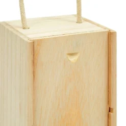 Juvale Wooden Wine Bottle Gift Box With Handle For Holidays, Anniversary, Wedding, Housewarming, 4 X 14 Inches -Anagram Shop GUEST b4203ae6 4a28 48eb b3fb 660d820c94c9