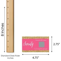 Big Dot Of Happiness Chic 70th Birthday - Pink And Gold - Birthday Party Game Scratch Off Cards - 22 Count 7 Big Dot Of Happiness Chic 70th Birthday - Pink And Gold - Birthday Party Game Scratch Off Cards - 22 Count -Anagram Shop GUEST b42aeda9 3133 4150 9ce7 374bb677b739