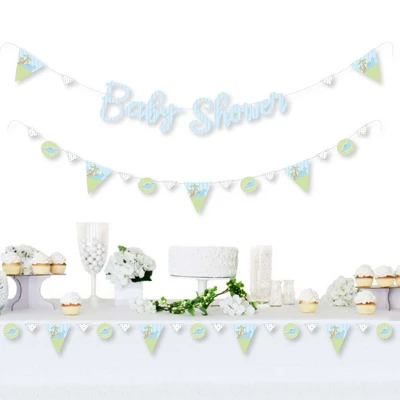 Big Dot Of Happiness Baby Boy Dinosaur - Baby Shower Letter Banner Decoration - 36 Banner Cutouts And Baby Shower Banner Letters 1 Big Dot Of Happiness Baby Boy Dinosaur - Baby Shower Letter Banner Decoration - 36 Banner Cutouts And Baby Shower Banner Letters