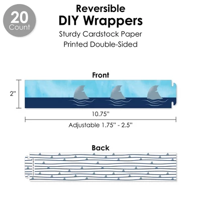 Big Dot Of Happiness Shark Zone - Jawsome Shark Party Or Birthday Party Favors And Cupcake Kit - Fabulous Favor Party Pack - 100 Pieces 2 Big Dot Of Happiness Shark Zone - Jawsome Shark Party Or Birthday Party Favors And Cupcake Kit - Fabulous Favor Party Pack - 100 Pieces - Image 2