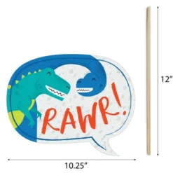 Big Dot Of Happiness Roar Dinosaur - Dino Mite T-Rex Baby Shower Or Birthday Party Photo Booth Props Kit - 20 Count -Anagram Shop GUEST b4aecf9a 5901 412e 9282 2034f4ae5a32