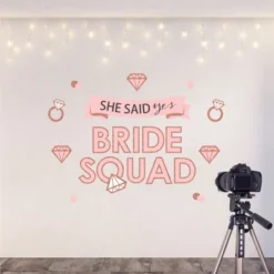Big Dot Of Happiness Bride Squad - Peel And Stick Rose Gold Bridal Shower Or Bachelorette Party Decoration - Wall Decals Backdrop -Anagram Shop GUEST b4c796bd f849 4c37 9e01 884717bba39e