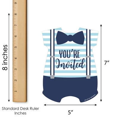 Big Dot Of Happiness It's A Boy - Shaped Fill-in Invitations - Blue Baby Shower Invitation Cards With Envelopes - Set Of 12 4 Big Dot Of Happiness It's A Boy - Shaped Fill-in Invitations - Blue Baby Shower Invitation Cards With Envelopes - Set Of 12 - Image 4