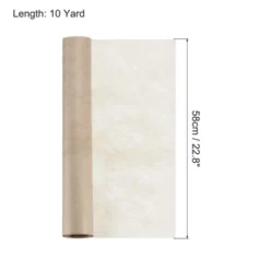 Unique Bargains Flower Wrapping Paper 30ft Floral Bouquet Waterproof Packaging Cotton For Wedding Party Khaki