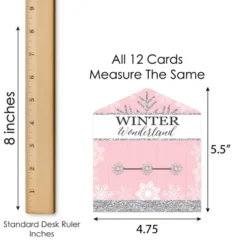 Big Dot Of Happiness Pink Winter Wonderland - Holiday Snowflake Birthday Party And Baby Shower Game Pickle Cards - Pull Tabs 3-in-a-Row - Set Of 12 -Anagram Shop GUEST b514a8bf 76f6 481a 81a9 61ec7794aab3