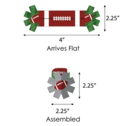 Big Dot Of Happiness End Zone - Football - Baby Shower Or Birthday Party Paper Napkin Holder - Napkin Rings - Set Of 24 -Anagram Shop GUEST b51fd24d daac 4990 a3c4 c342b14f074c