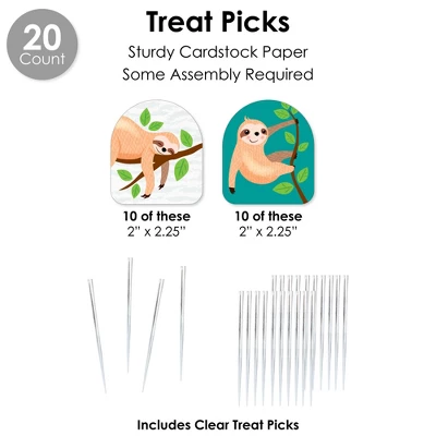 Big Dot Of Happiness Let’s Hang - Sloth - Baby Shower Or Birthday Party Favors And Cupcake Kit - Fabulous Favor Party Pack - 100 Pieces 4 Big Dot Of Happiness Let’s Hang - Sloth - Baby Shower Or Birthday Party Favors And Cupcake Kit - Fabulous Favor Party Pack - 100 Pieces - Image 4