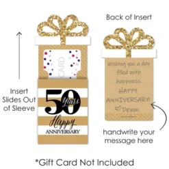 Big Dot Of Happiness We Still Do - 50th Wedding Anniversary - Anniversary Party Money And Gift Card Sleeves - Nifty Gifty Card Holders - Set Of 8 -Anagram Shop GUEST b5687db0 8d97 432c afd5 6e0a0ba666d7
