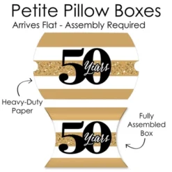 Big Dot Of Happiness We Still Do - 50th Wedding Anniversary - Favor Gift Boxes - Anniversary Party Petite Pillow Boxes - Set Of 20 -Anagram Shop GUEST b60a0563 adde 4461 9962 ce77df9a26e7