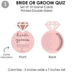 Big Dot Of Happiness Bride Squad - 4 Rose Gold Bridal Shower Or Bachelorette Party Games - 10 Cards Each - Gamerific Bundle -Anagram Shop GUEST b63db54c c1a6 45e8 880f 1b083f0afec5
