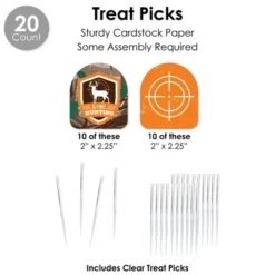 Big Dot Of Happiness Gone Hunting - Deer Hunting Camo Baby Shower Or Birthday Party Favors And Cupcake Kit - Fabulous Favor Party Pack - 100 Pieces -Anagram Shop GUEST b65f82f6 5836 4174 b4bb fa9d1407c40a