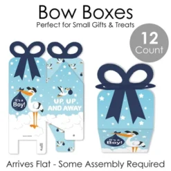 Big Dot Of Happiness Boy Special Delivery - Square Favor Gift Boxes - It's A Boy Stork Baby Shower Bow Boxes - Set Of 12 -Anagram Shop GUEST b6efbb24 84c7 44f0 b5d3 909adb42616b