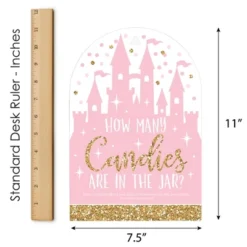 Big Dot Of Happiness Little Princess Crown - How Many Candies Pink Baby Shower Or Birthday Party Game - 1 Stand And 40 Cards - Candy Guessing Game -Anagram Shop GUEST b8a11544 11e1 4c45 a706 b52759b89ff9