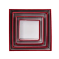 Stockroom Plus 4 Pack Square Nesting Gift Boxes, Decorative Boxes With Lids In 4 Assorted Sizes For Wedding, Bridal Shower, Baby Shower, Red -Anagram Shop GUEST b8d263ba 0421 4aeb 9814 12f2b46ab564