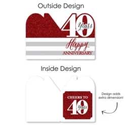 Big Dot Of Happiness We Still Do - 40th Wedding Anniversary - Happy Anniversary Giant Greeting Card - Big Shaped Jumborific Card -Anagram Shop GUEST b902474f 1377 420a a942 e52613a7f159