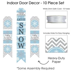 Big Dot Of Happiness Winter Wonderland - Hanging Vertical Paper Door Banners - Snowflake Holiday Party & Winter Wedding Wall Kit - Indoor Door Decor 7 Big Dot Of Happiness Winter Wonderland - Hanging Vertical Paper Door Banners - Snowflake Holiday Party & Winter Wedding Wall Kit - Indoor Door Decor -Anagram Shop GUEST b9324066 70e3 4d10 8d7d d6e84656dfc9