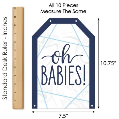 Big Dot Of Happiness It's Twin Boys - Hanging Vertical Paper Door Banners - Blue Twins Baby Shower Wall Decoration Kit - Indoor Door Decor 4 Big Dot Of Happiness It's Twin Boys - Hanging Vertical Paper Door Banners - Blue Twins Baby Shower Wall Decoration Kit - Indoor Door Decor - Image 4