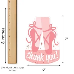 Big Dot Of Happiness Tutu Cute Ballerina - Shaped Thank You Cards - Ballet Birthday Party Baby Shower Thank You Note Cards With Envelopes - Set Of 12 -Anagram Shop GUEST b9d89b44 edbd 482a 95f2 14c532bf62d7