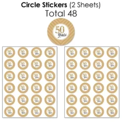 Big Dot Of Happiness We Still Do - 50th Wedding Anniversary - Anniversary Party Candy Favor Sticker Kit - 304 Pieces 9 Big Dot Of Happiness We Still Do - 50th Wedding Anniversary - Anniversary Party Candy Favor Sticker Kit - 304 Pieces -Anagram Shop GUEST ba0cf17d 42f8 4fae 8f45 5252c3fba931