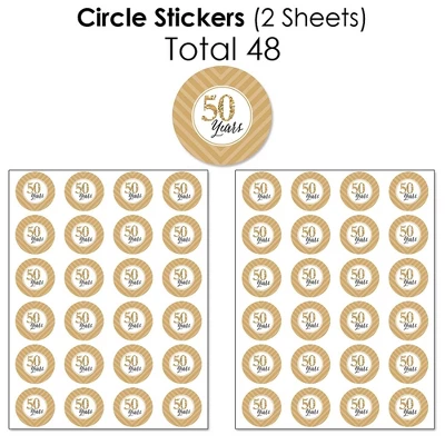 Big Dot Of Happiness We Still Do - 50th Wedding Anniversary - Anniversary Party Candy Favor Sticker Kit - 304 Pieces 4 Big Dot Of Happiness We Still Do - 50th Wedding Anniversary - Anniversary Party Candy Favor Sticker Kit - 304 Pieces - Image 4