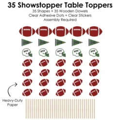 Big Dot Of Happiness End Zone - Football - Baby Shower Or Birthday Party Centerpiece Sticks - Showstopper Table Toppers - 35 Pieces -Anagram Shop GUEST ba4698f1 da66 4941 8792 d4dc37c48e53