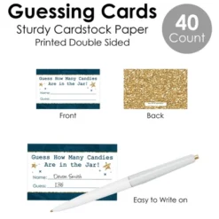 Big Dot Of Happiness Twinkle Twinkle Little Star - How Many Candies Baby Shower Or Birthday Party Game - 1 Stand And 40 Cards - Candy Guessing Game -Anagram Shop GUEST ba52148e 560d 44bd b4ad 91383032b7ed