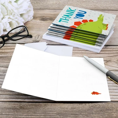 Big Dot Of Happiness Roar Dinosaur - Dino Mite Baby Shower Or Birthday Party Thank You Cards (8 Count) 3 Big Dot Of Happiness Roar Dinosaur - Dino Mite Baby Shower Or Birthday Party Thank You Cards (8 Count) - Image 3