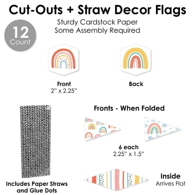 Big Dot Of Happiness Hello Rainbow - DIY Boho Baby Shower And Birthday Party Sweet Treats Signs - Snack Bar Decorations Kit - 50 Pieces 6 Big Dot Of Happiness Hello Rainbow - DIY Boho Baby Shower And Birthday Party Sweet Treats Signs - Snack Bar Decorations Kit - 50 Pieces - Image 6