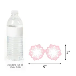 Big Dot Of Happiness Pink Winter Wonderland Glasses & Headpieces - Paper Cardstock Snowflake Birthday Party Baby Shower Photo Booth Props Kit - 10 Ct -Anagram Shop GUEST bca10db5 63ab 4193 bde4 822ffb0f9974
