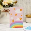 Paper Junkie 48 Pack Pastel Rainbow Thank You Cards, 4x6 Blank Cards And Envelopes For Baby Showers, Birthdays, All Occasion, 6 Designs