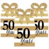 Big Dot Of Happiness We Still Do - 50th Wedding Anniversary - Square Favor Gift Boxes - Anniversary Party Bow Boxes - Set Of 12
